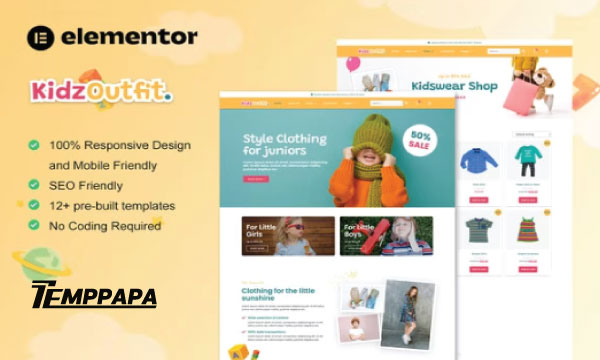 KidzOutfit Elementor Template Kit