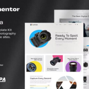 Lensa Elementor Template Kit