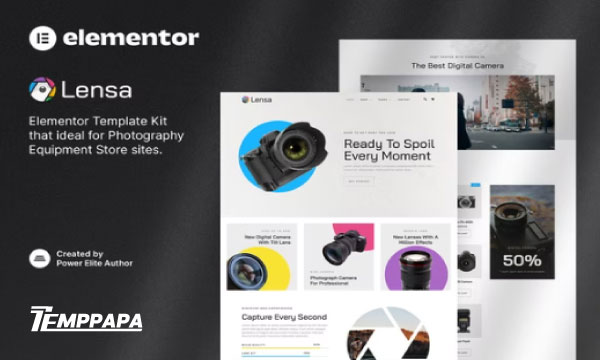 Lensa Elementor Template Kit