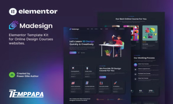 Madesign Online Design Course Template Kit