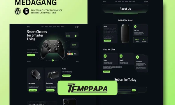 Medagang Elementor Template Kit