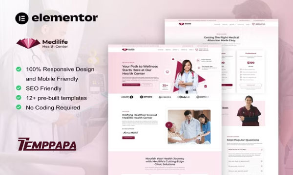 MediLife Elementor Template Kit