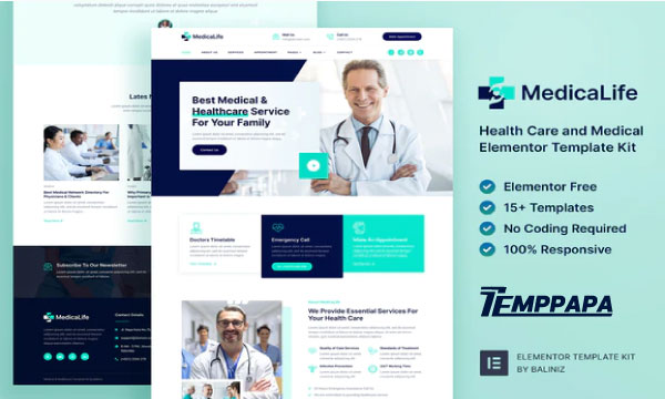 MedicaLife Elementor Template Kit