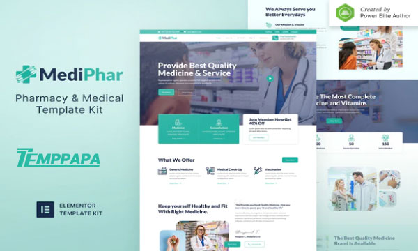 MediPhar Elementor Template Kit