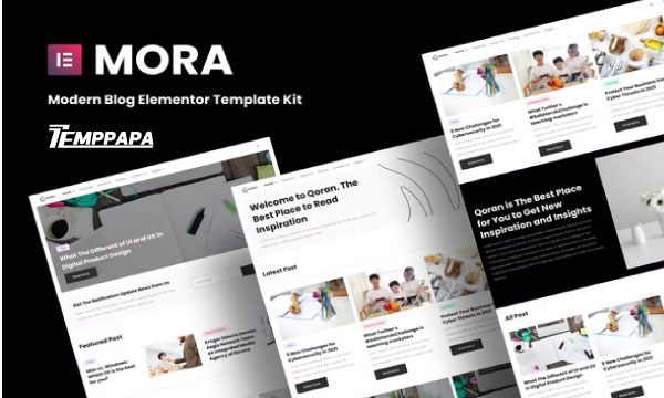 Mora Elementor Template Kit