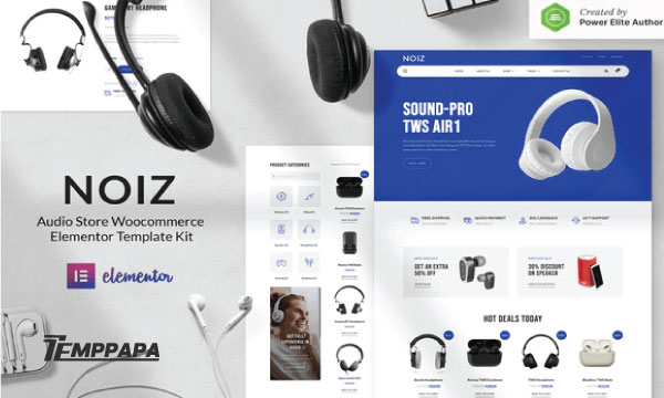 Noiz Elementor Template Kit