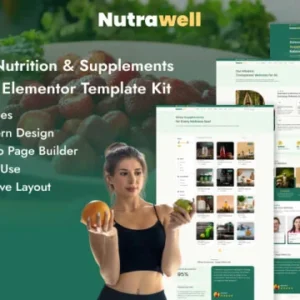 Nutrawell Elementor Template Kit