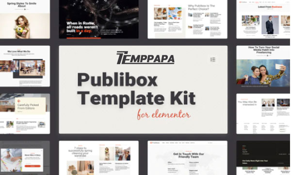 Publibox Elementor Template Kit