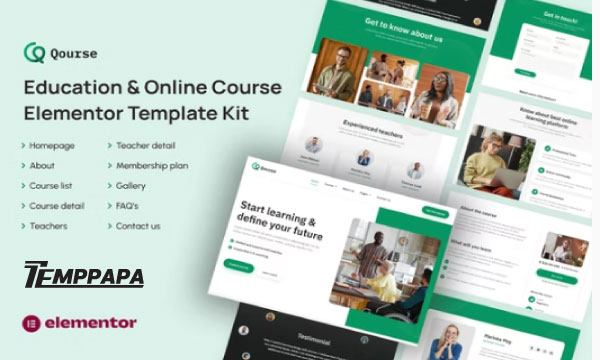 Qourse Elementor Template Kit