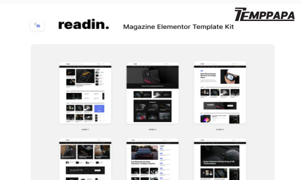 Readin Elementor Template Kit