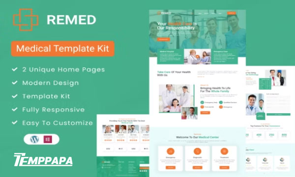 Remed Elementor Template Kit