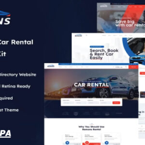 Remons Car Rental Template Kit