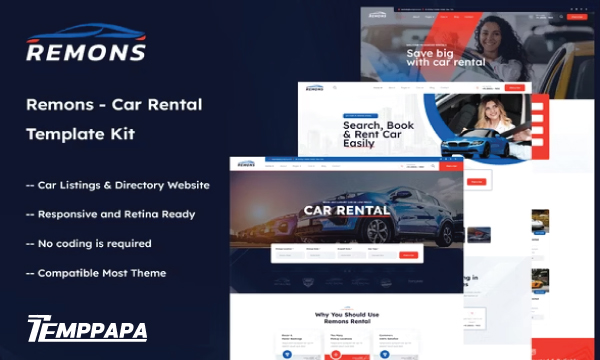 Remons Car Rental Template Kit