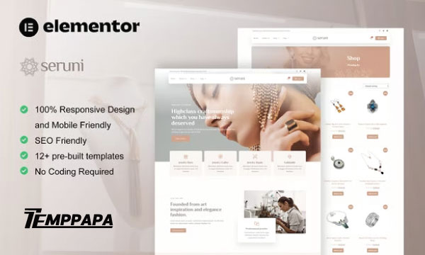 Seruni Elementor Template Kit