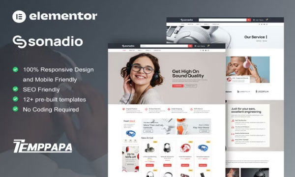 Sonadio Elementor Template Kit