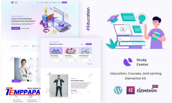 Study Center Elementor Template Kit