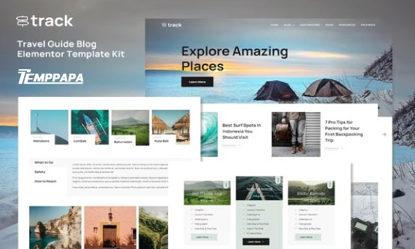 Track Elementor Template Kit
