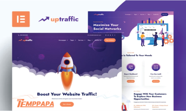 Uptraffic SEO & Digital Marketing Template Kit