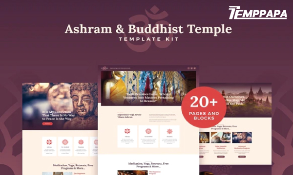 Vihara Ashram & Buddhist Template Kit