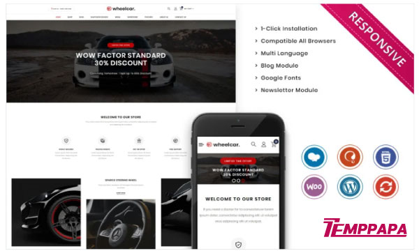 Wheelcar Elementor Template Kit