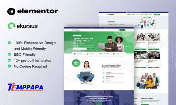 eKursus Elementor Template Kit