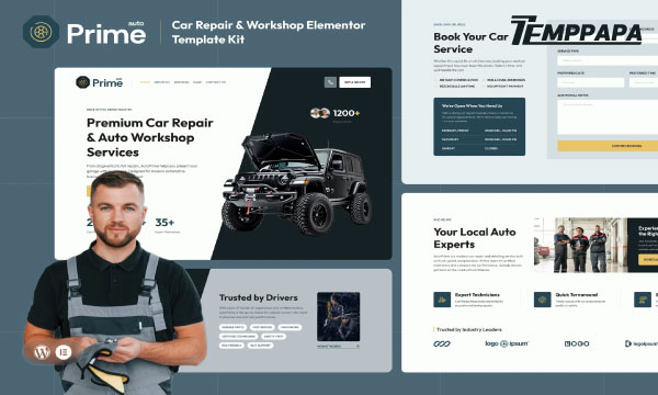 Prime Auto Elementor Template Kit