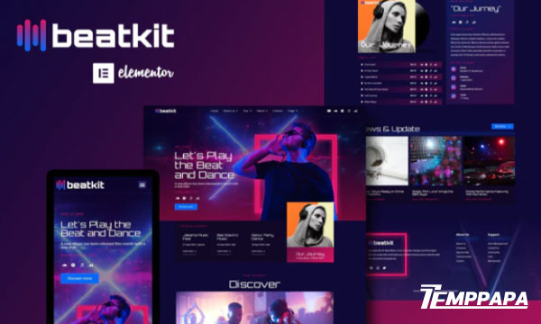 BeatKit Elementor Template Kit