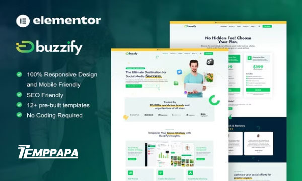 Buzzify Elementor Template Kit