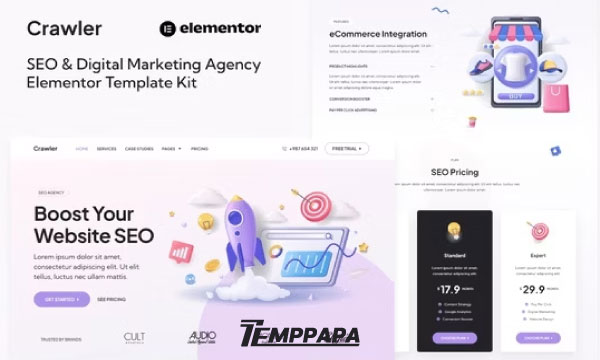 Crawler Elementor Template Kit