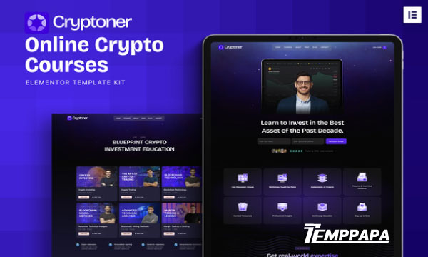 Cryptoner Elementor Template Kit