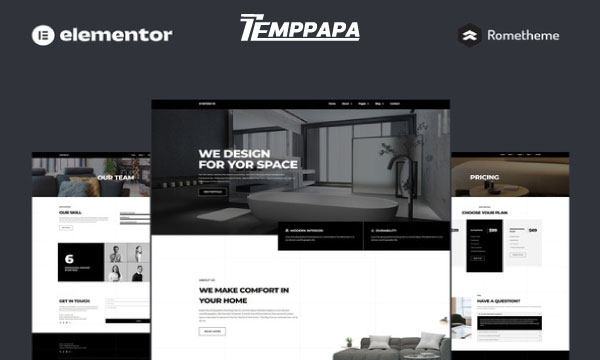 D’Interior Elementor Template Kit