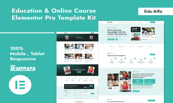 Edu Alfa Elementor Template Kit