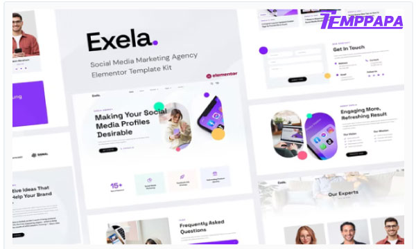 Exela Elementor Template Kit