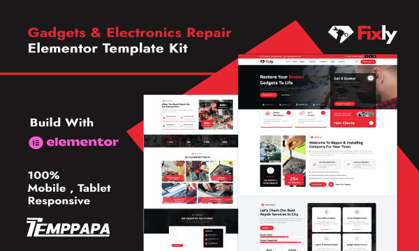 Fixly Elementor Template Kit
