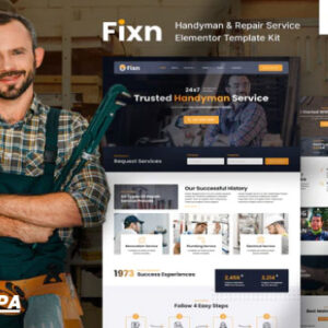 Fixn Elementor Template Kit
