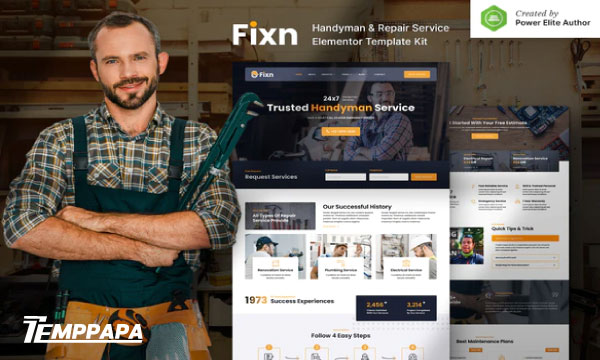 Fixn Elementor Template Kit