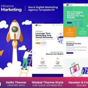 Influence Marketing Elementor Template Kit