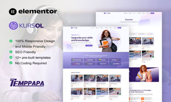 Kursol Elementor Template Kit