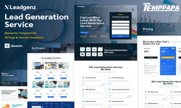 Leadgenz Elementor Template Kit