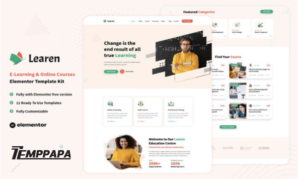 Learen Elementor Template Kit
