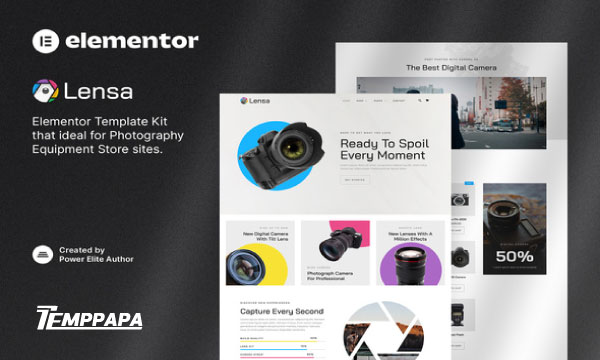 Lensa Elementor Template Kit