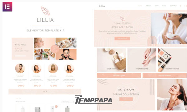 Lillia Elementor Template Kit