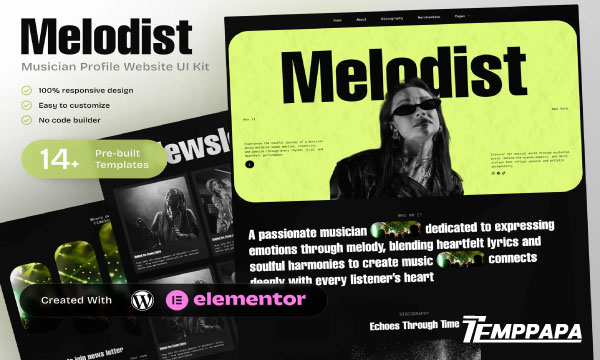 Melodist Elementor Template Kit
