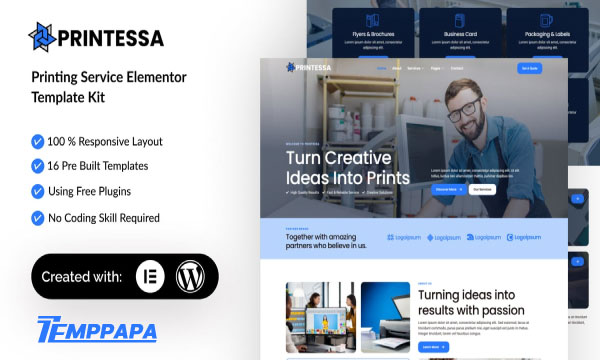 Printesa Elementor Template Kit
