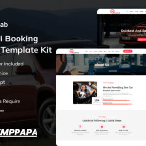 QuickCab Elementor Template Kit