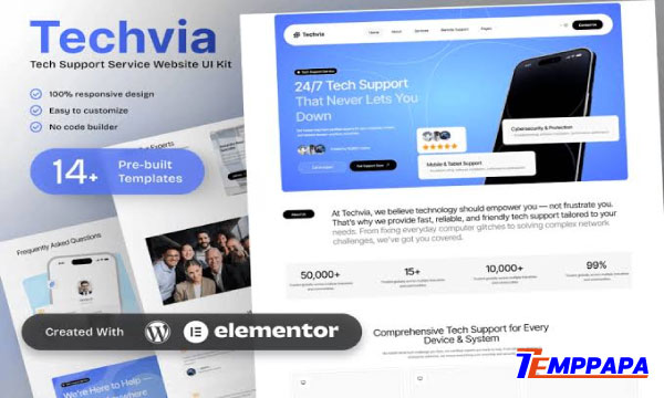 Techvia Elementor Template Kit