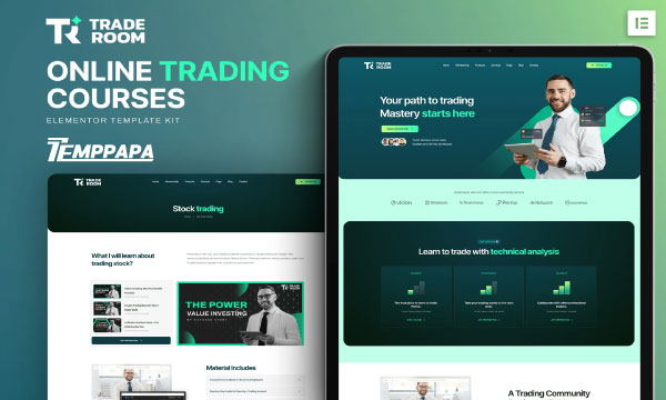 Trade Room Elementor Template Kit
