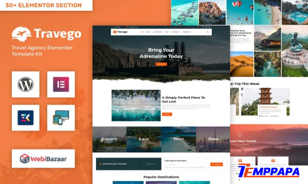 Travego Elementor Template Kit