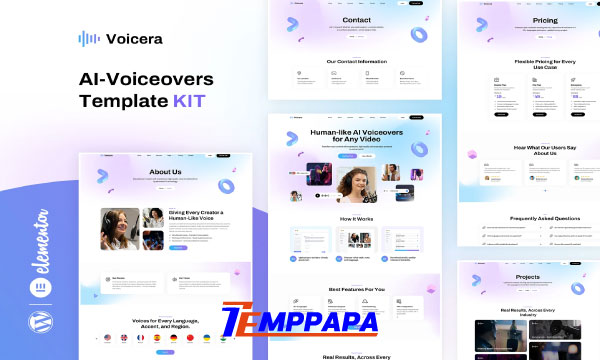 Voicera Elementor Template Kit
