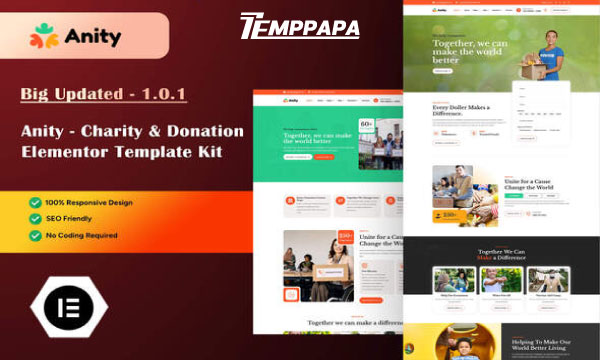 Anity Elementor Template Kit